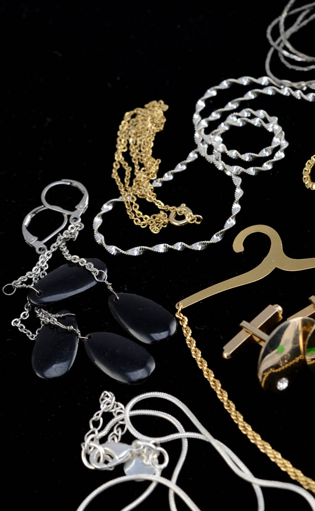 Group of Costume Jewelry Including Matisse Renoir Copper Earrings