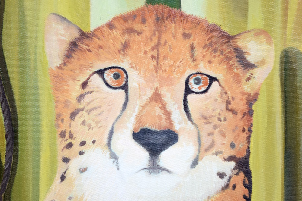 Michael Scott Still Life Cheetah Oil Painting