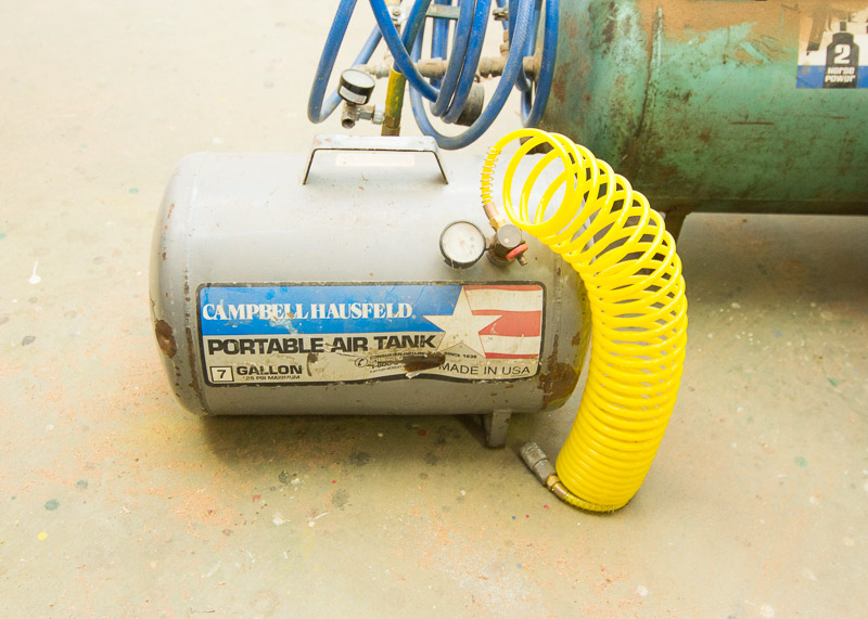 Sears Air Compressor and Campbell Hausfeld Air Tank