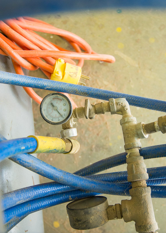 Sears Air Compressor and Campbell Hausfeld Air Tank