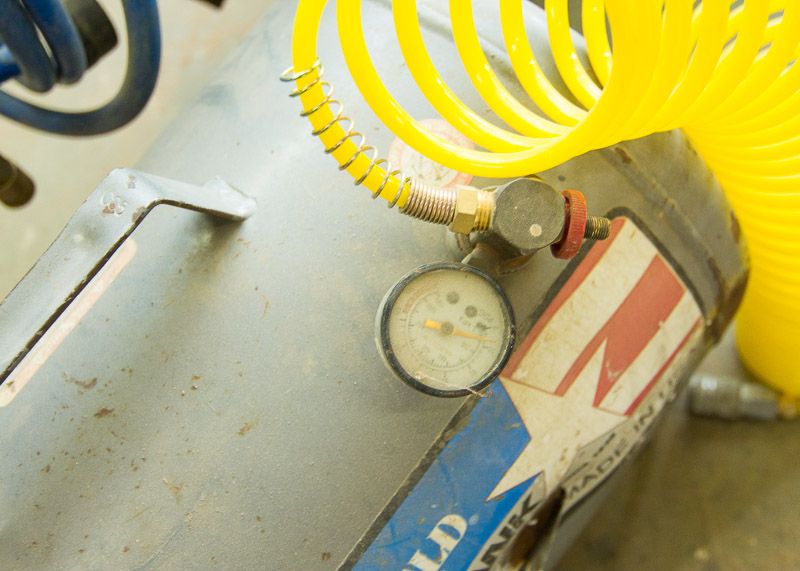 Sears Air Compressor and Campbell Hausfeld Air Tank