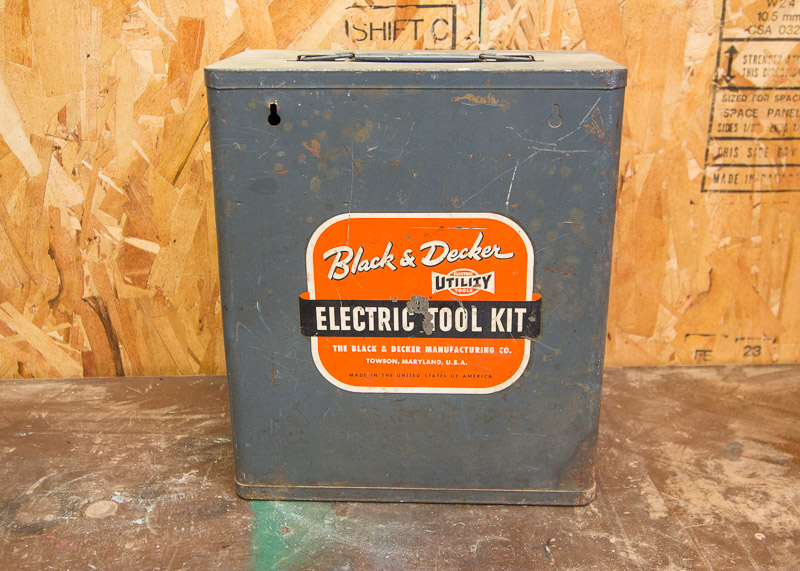 Vintage Black & Decker "Electric Tool Kit" Tool Box