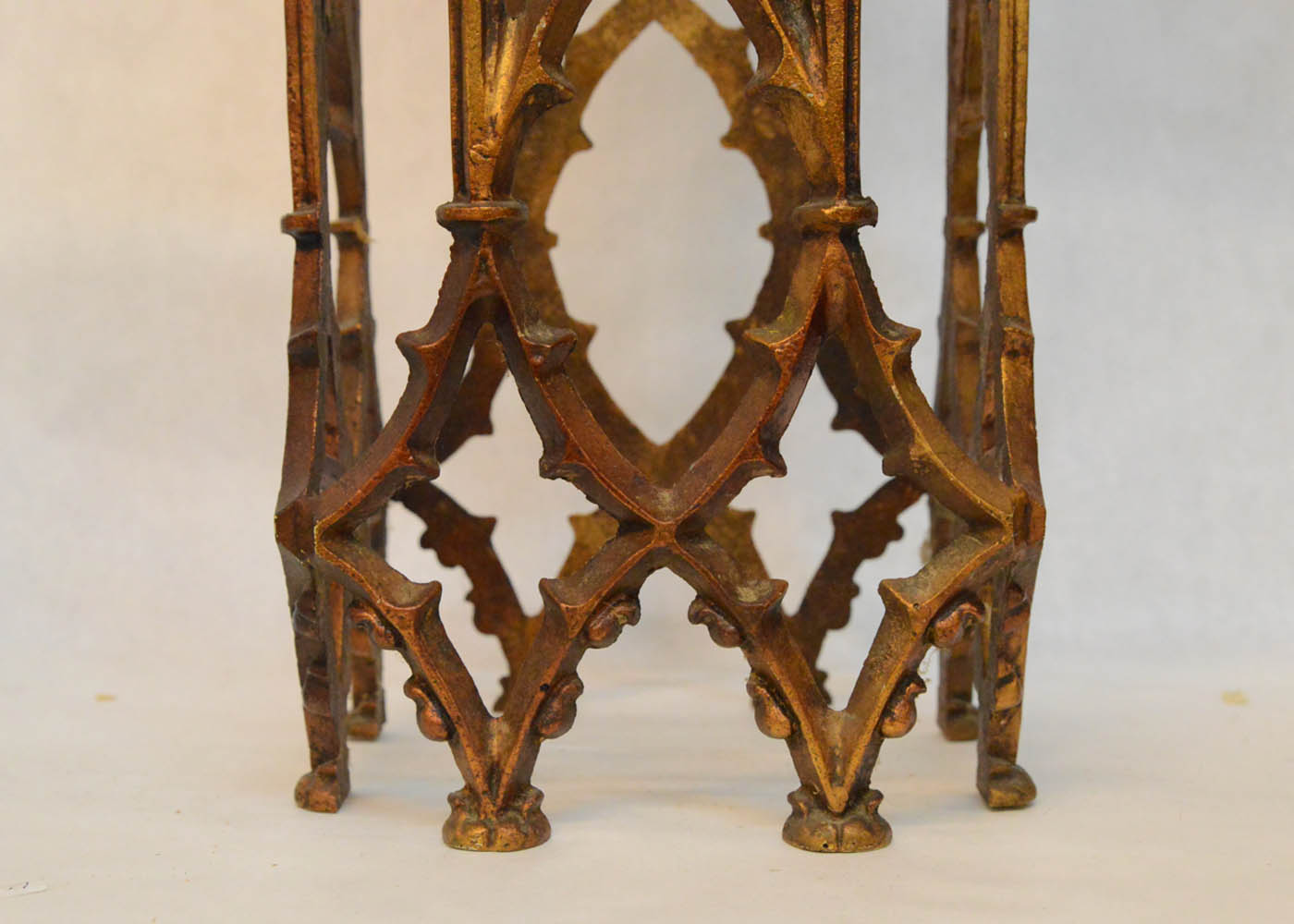 Gothic Style Cast Metal Accent Table