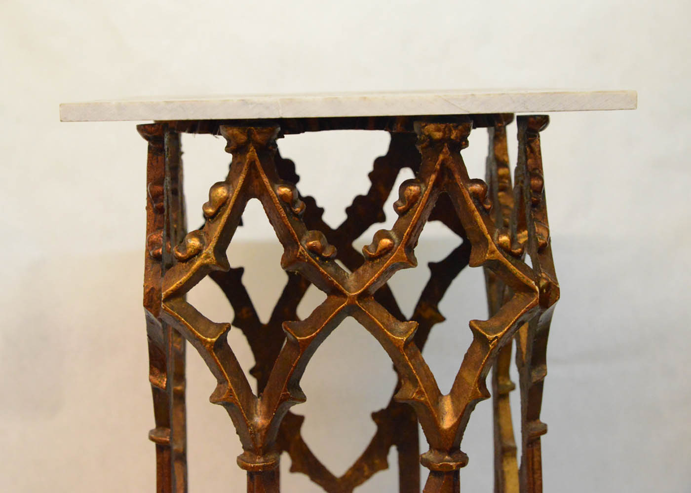 Gothic Style Cast Metal Accent Table