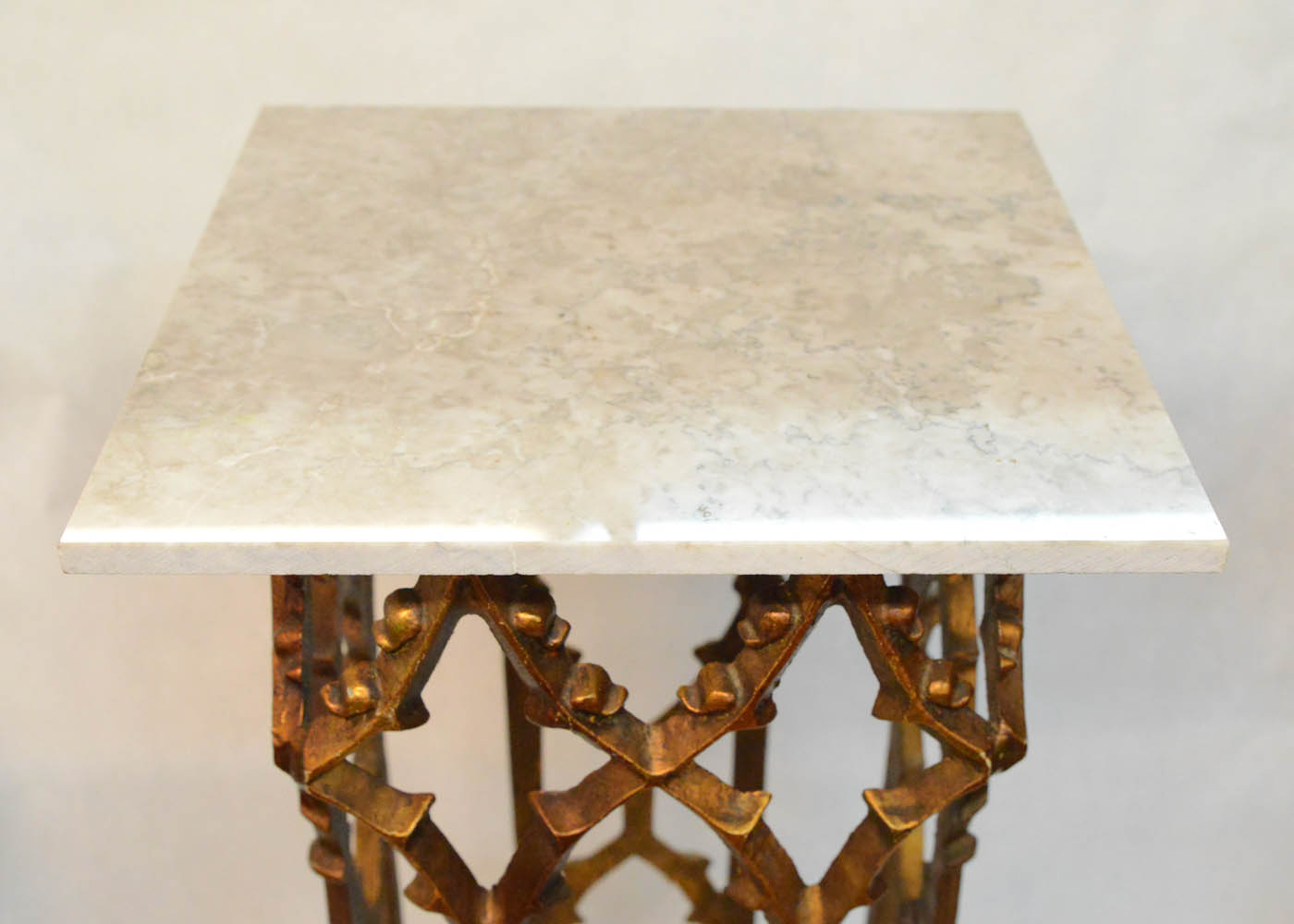 Gothic Style Cast Metal Accent Table