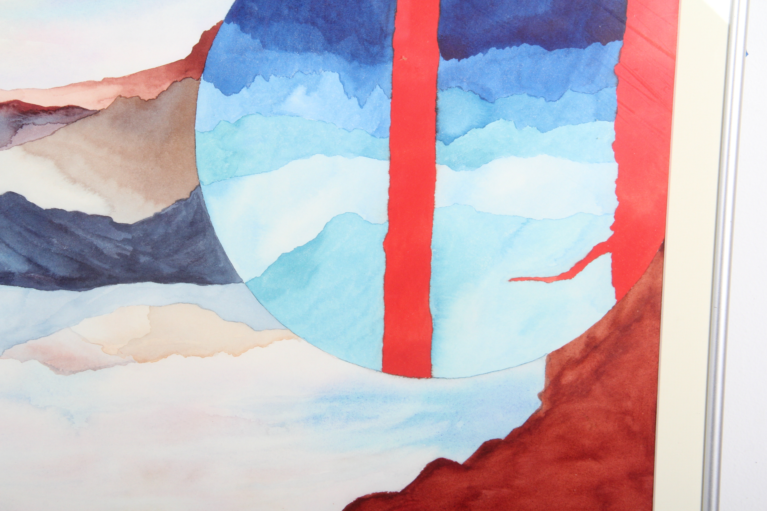 Charles Matheny Abstract Landscape Watercolor