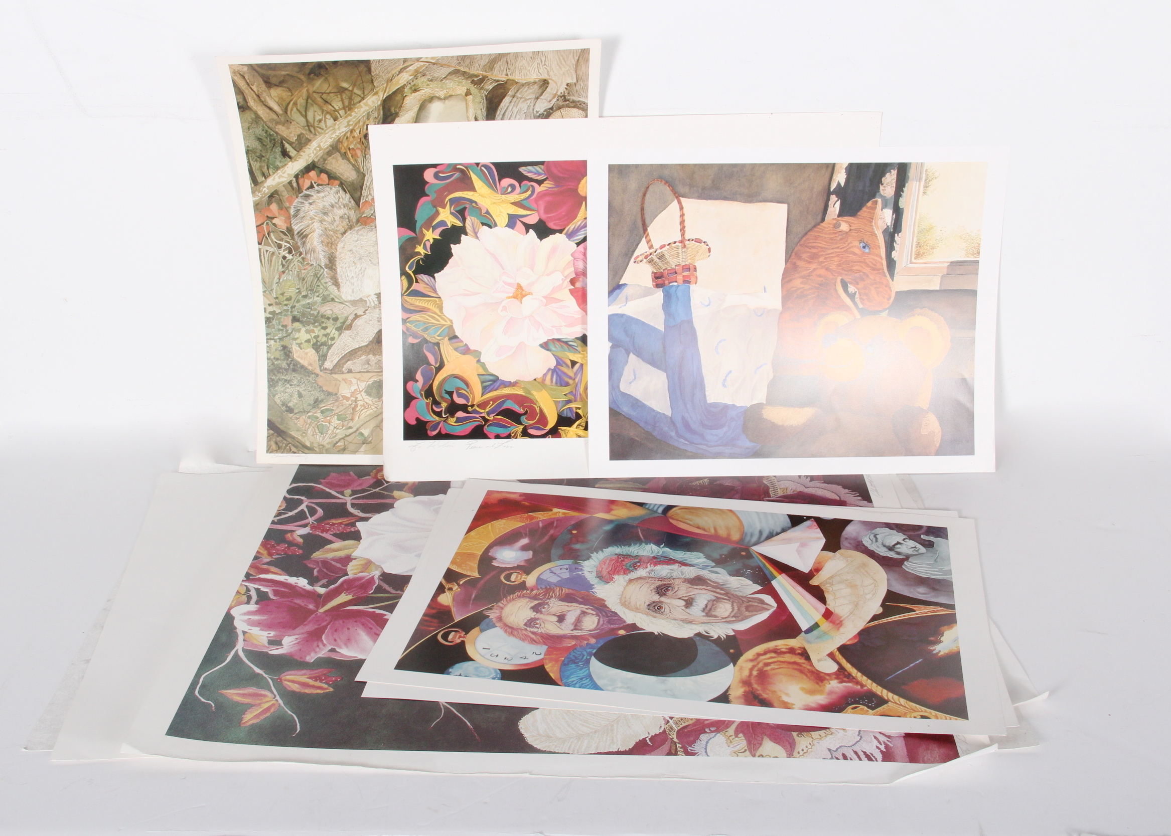 Collection of Signed Charles Matheny Loose Offset Lithographs