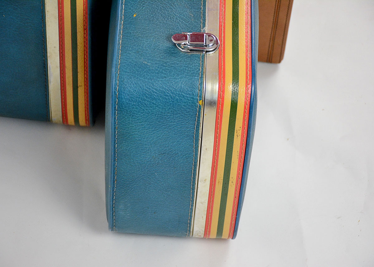 Trio of Vintage Luggage