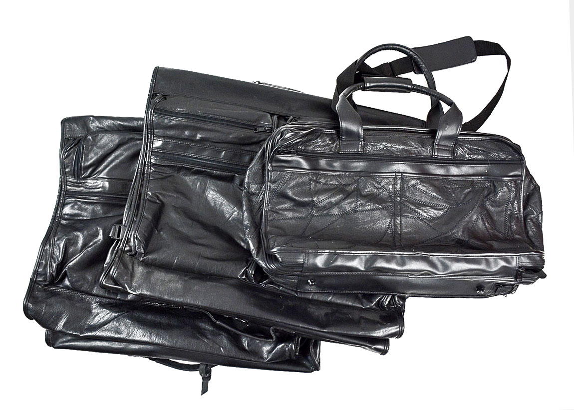 Trio of Leather Luggage