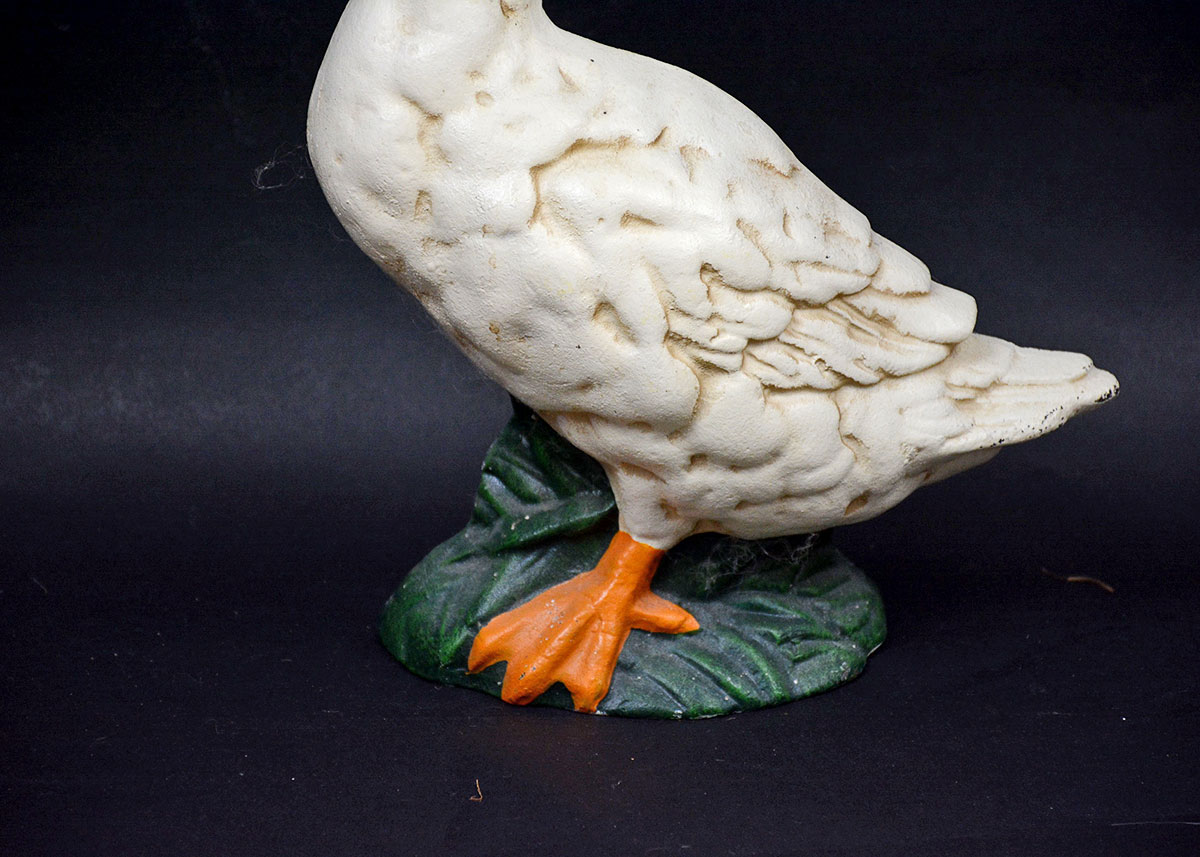 Enameled Iron Duck Door Stopper