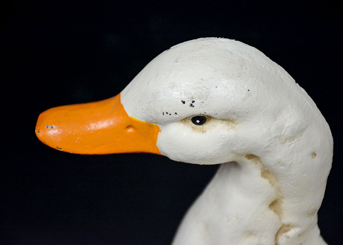 Enameled Iron Duck Door Stopper