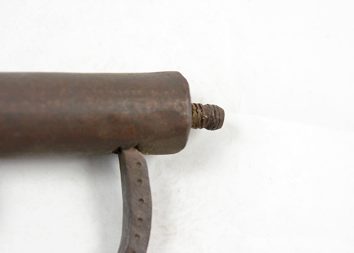 Antique Wrought Iron Manacle with Key