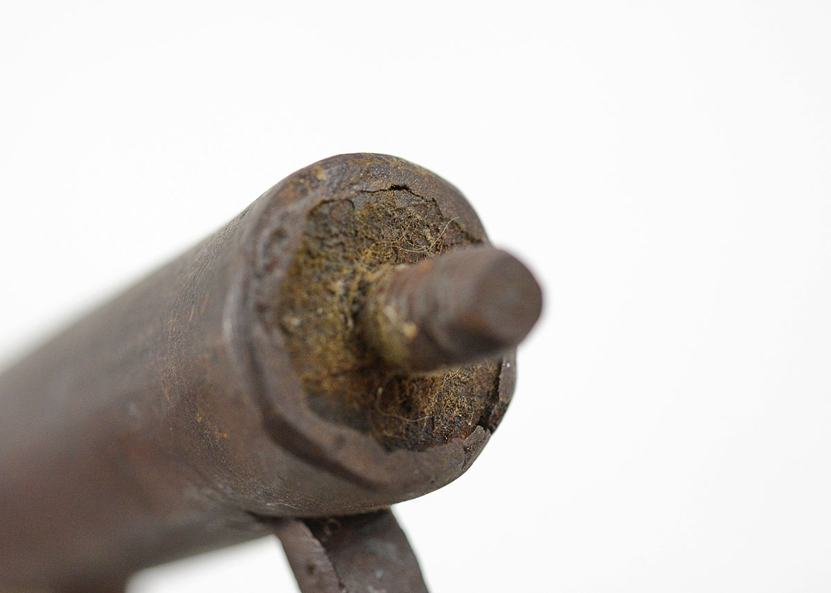 Antique Wrought Iron Manacle with Key