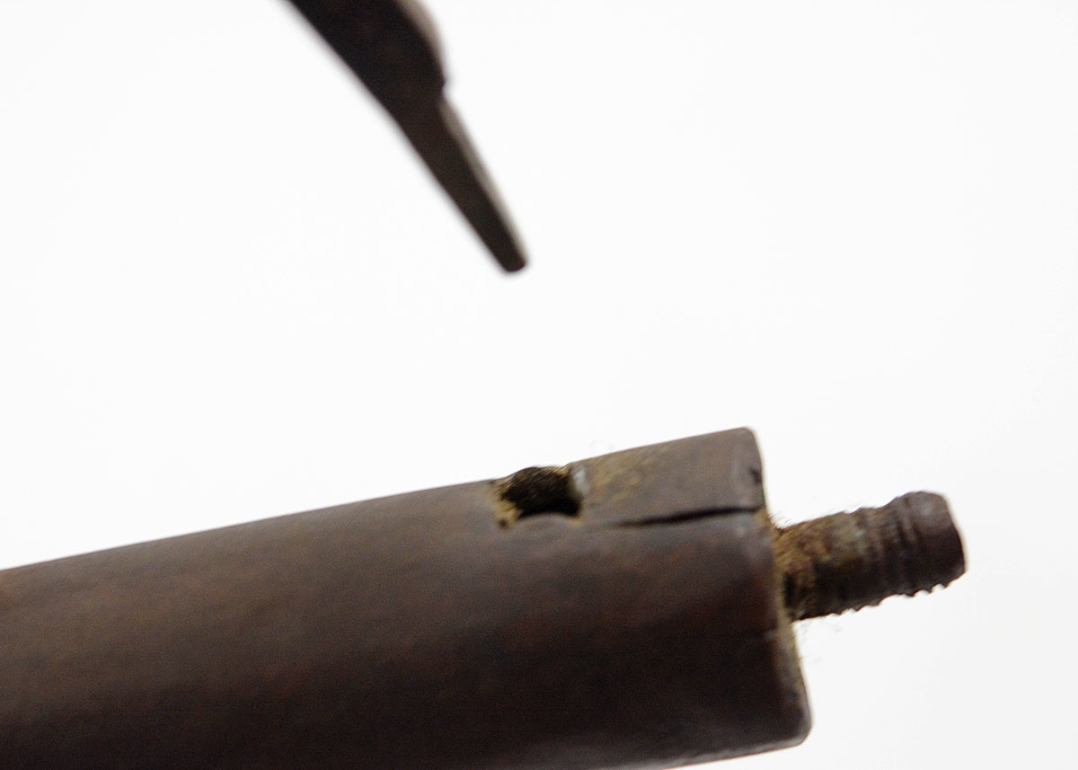 Antique Wrought Iron Manacle with Key