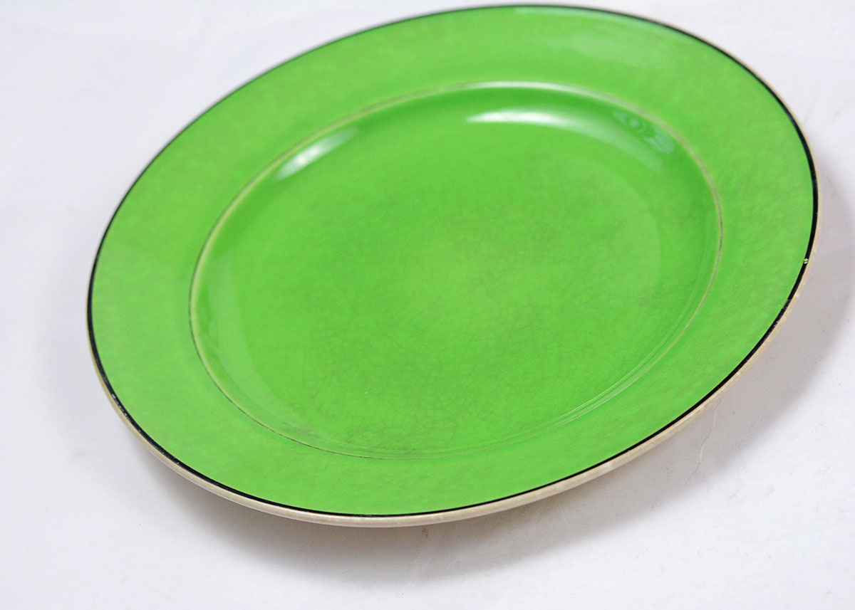 China and Spode Green, Blue, and White Dishes