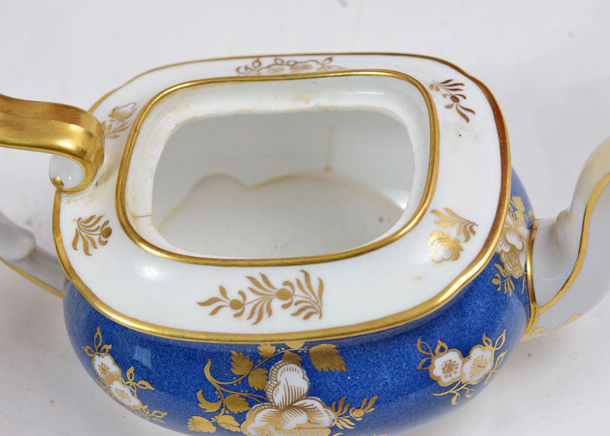 China and Spode Green, Blue, and White Dishes