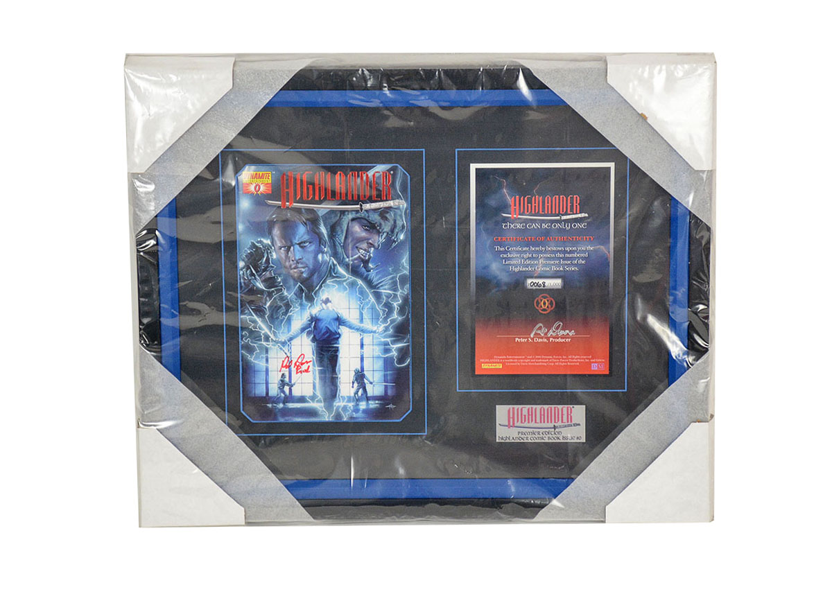 Framed Dynamite Entertainment's Highlander Issue #0
