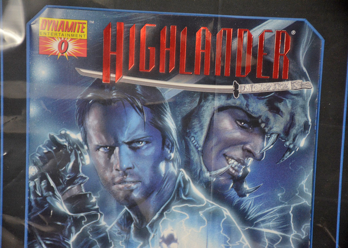 Framed Dynamite Entertainment's Highlander Issue #0
