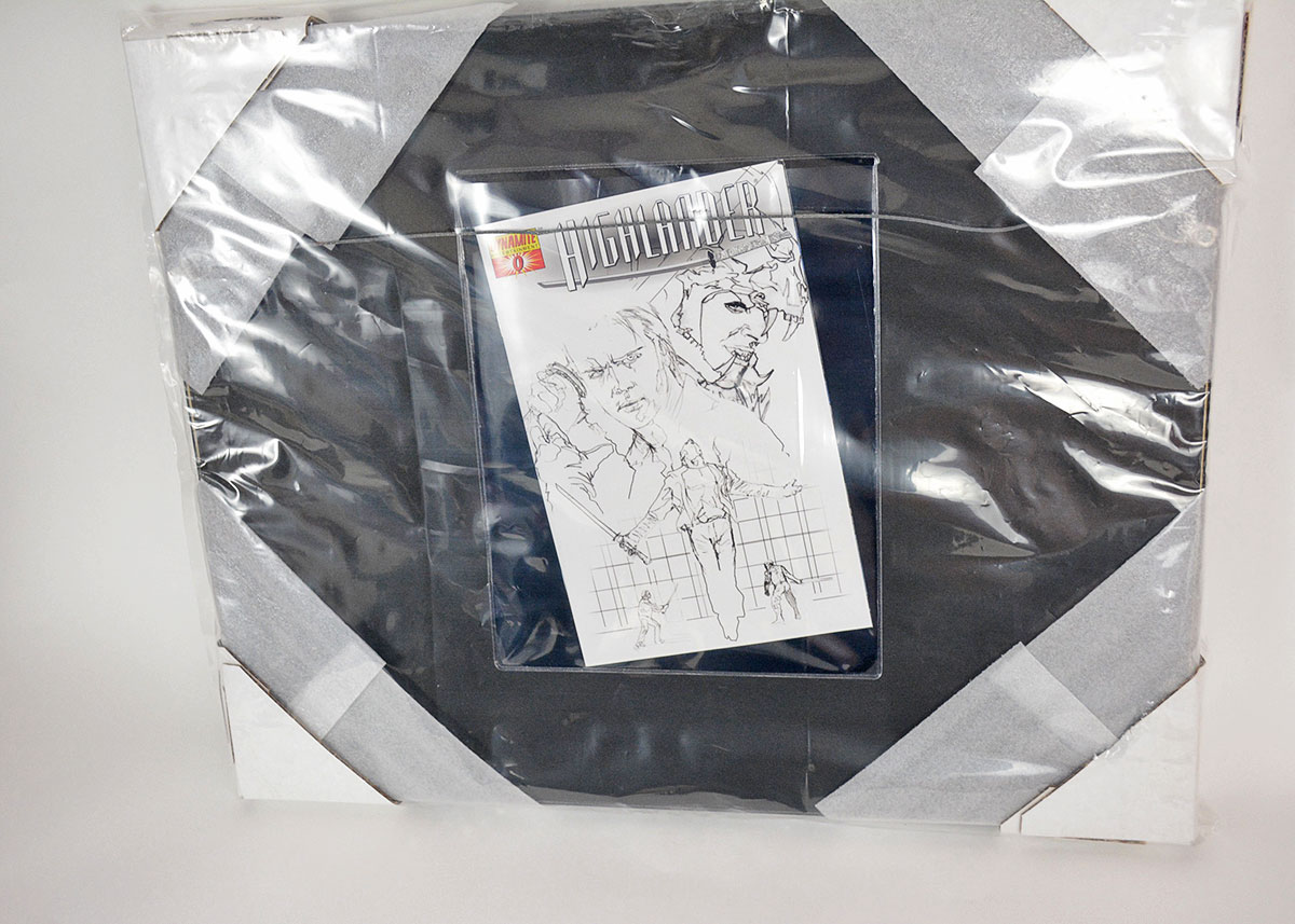 Framed Dynamite Entertainment's Highlander Issue #0