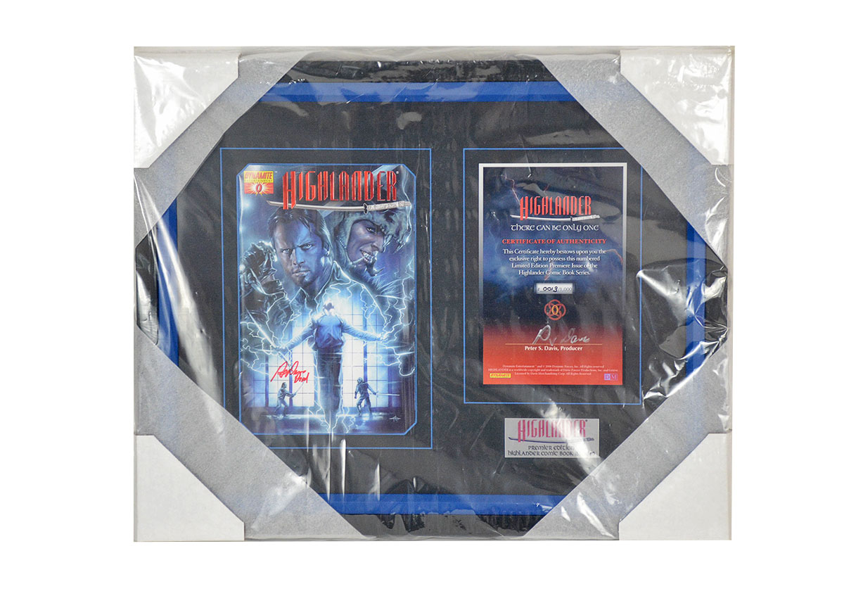 Framed Dynamite Entertainment's Highlander Issue # 0