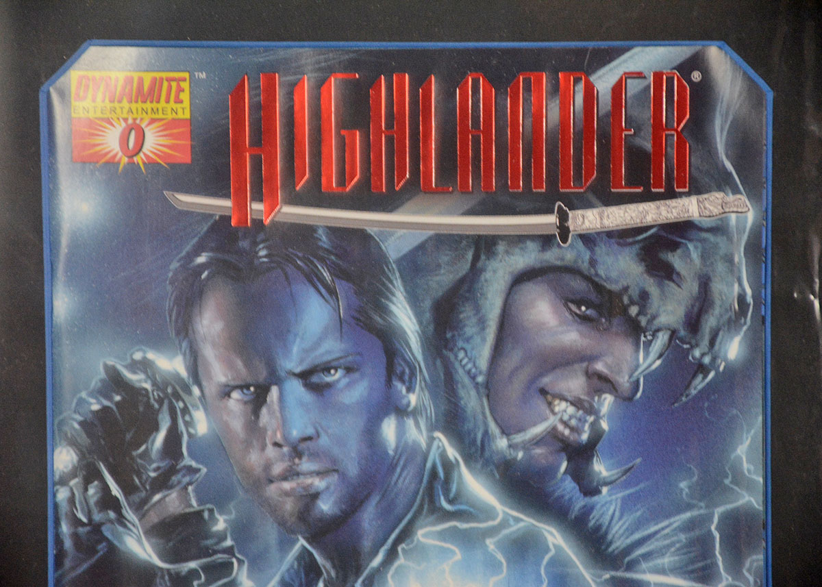 Framed Dynamite Entertainment's Highlander Issue # 0