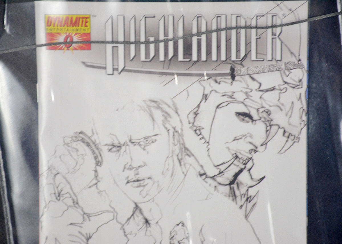 Framed Dynamite Entertainment's Highlander Issue # 0