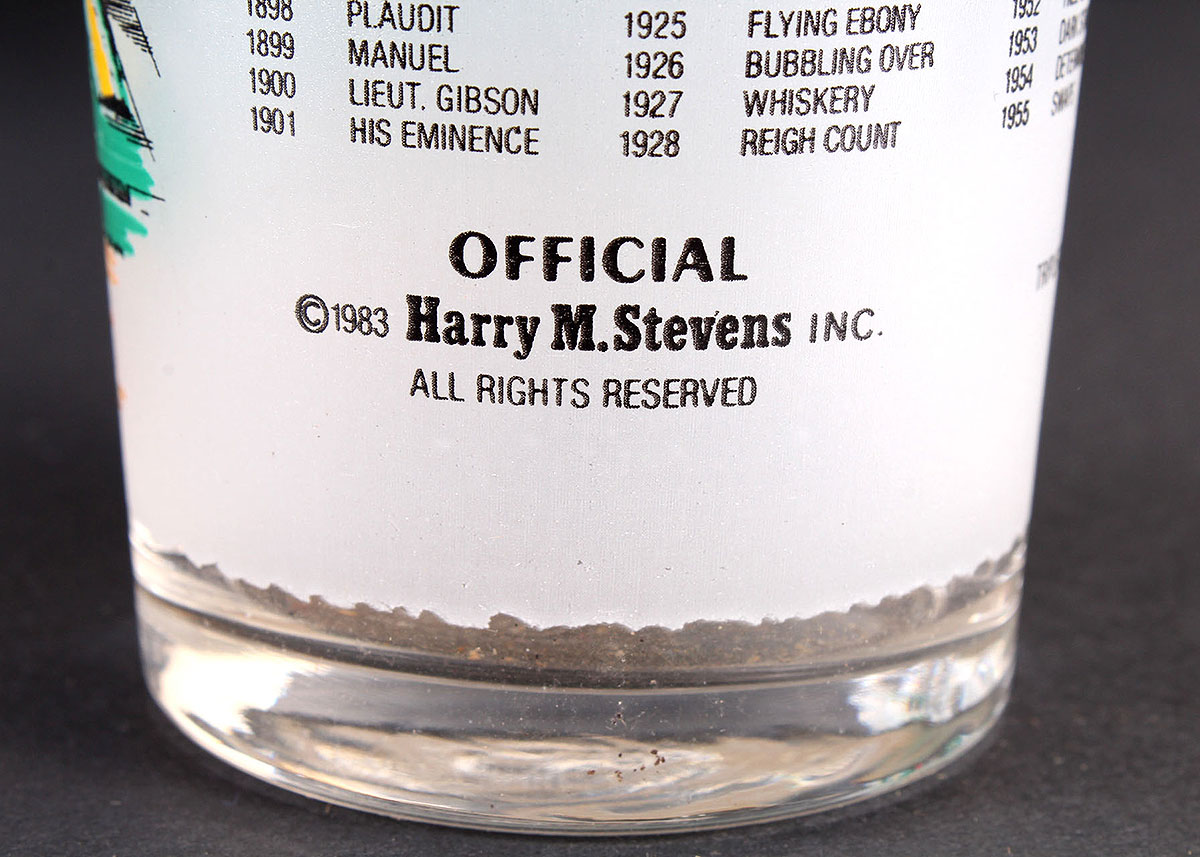 1983 Kentucky Derby Official Julep Glasses