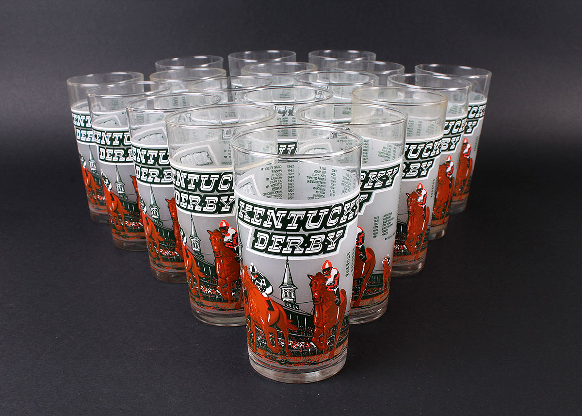 1980 Kentucky Derby Official Glasses