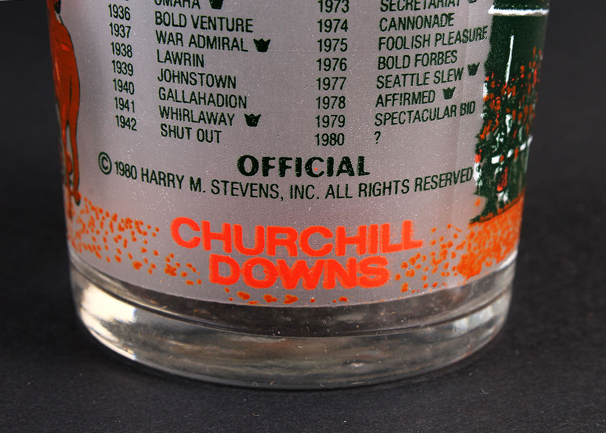1980 Kentucky Derby Official Glasses