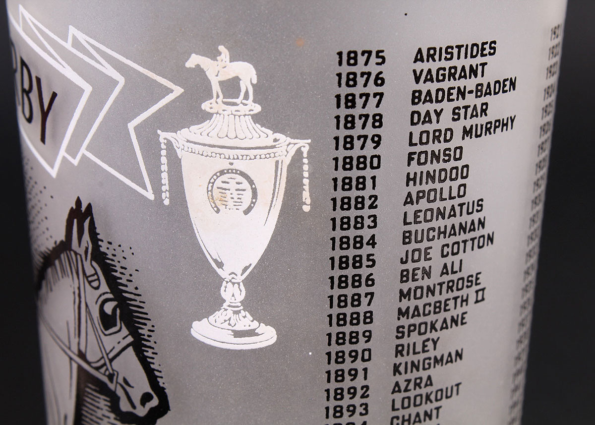 Unofficial Kentucky Derby Glasses 1967 and 1971