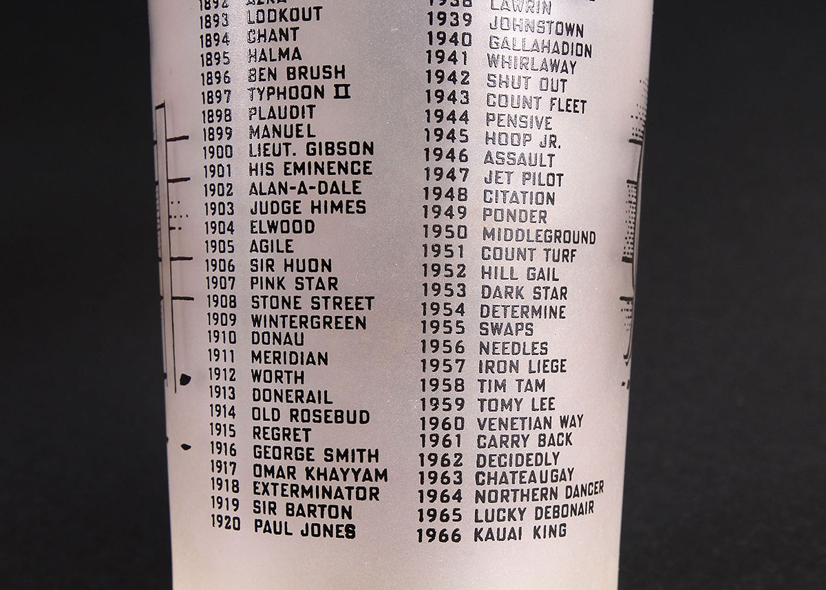 Unofficial Kentucky Derby Glasses 1967 and 1971