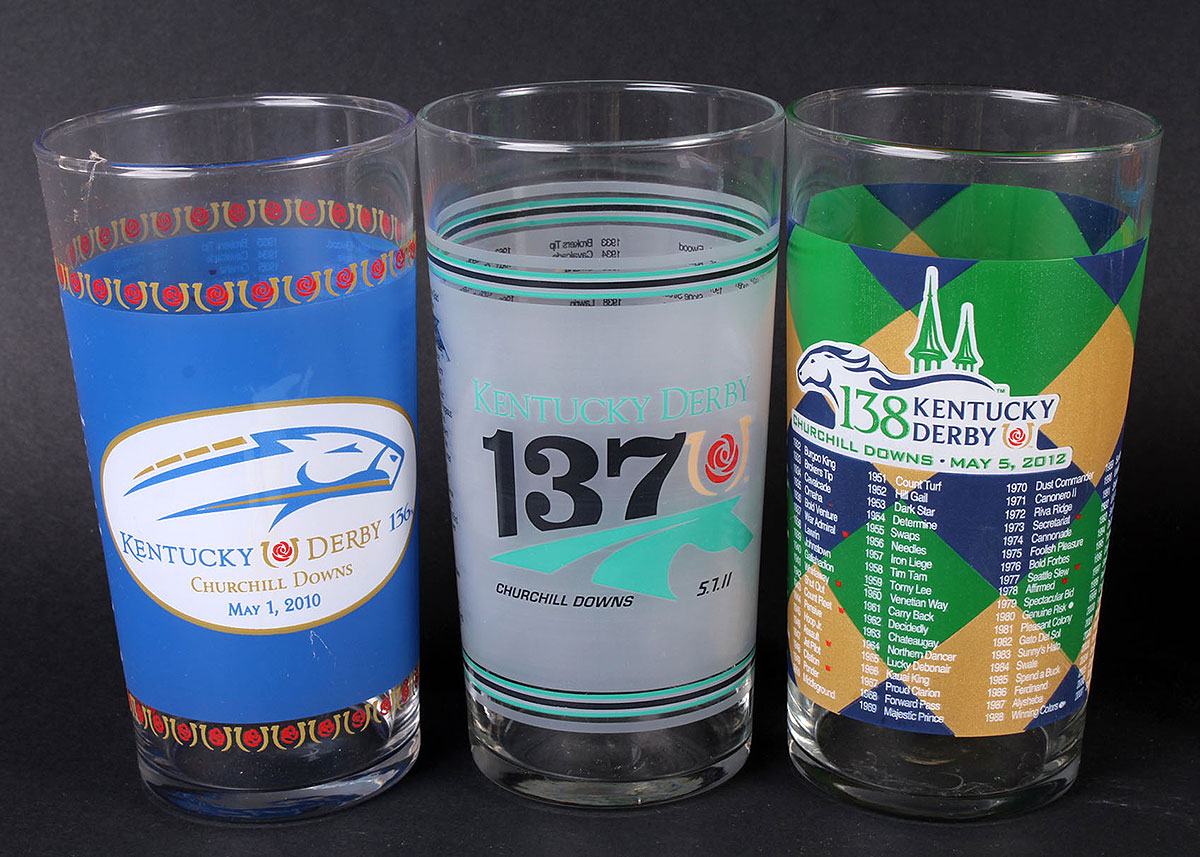 Kentucky Derby Glass Collection 1974 through 2015