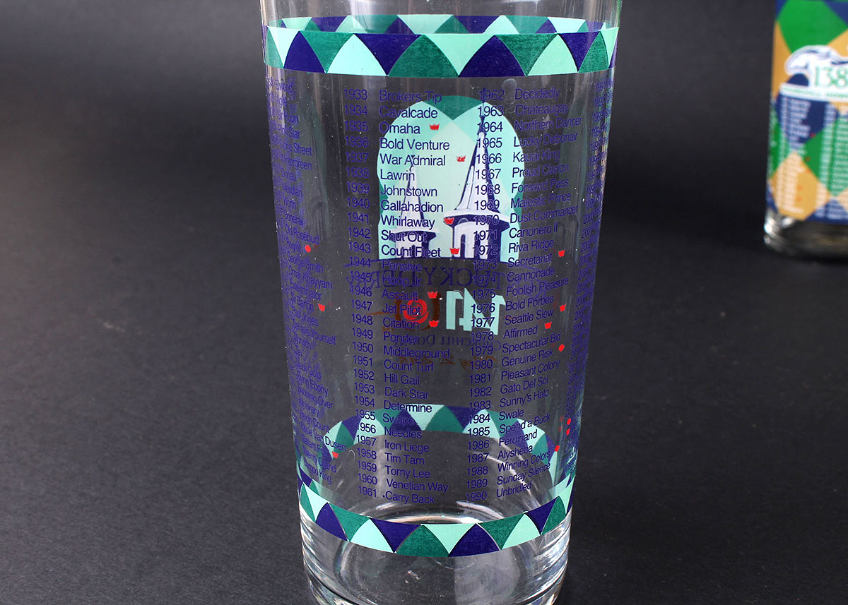 Kentucky Derby Glass Collection 1974 through 2015