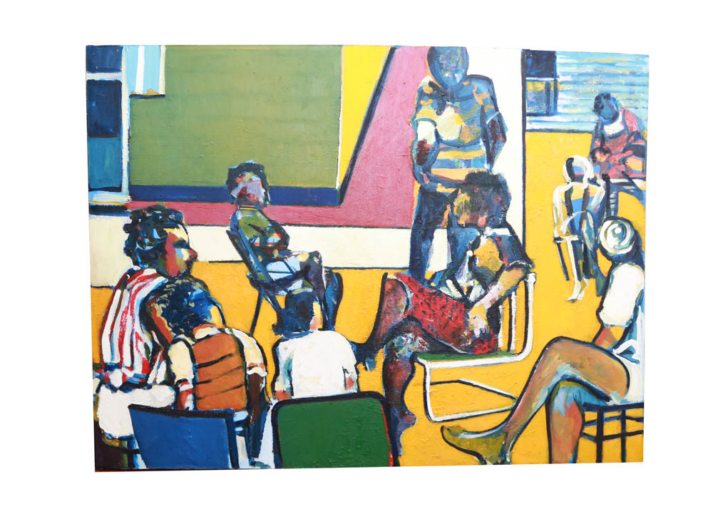 Curtis Barnes Backyard Painting