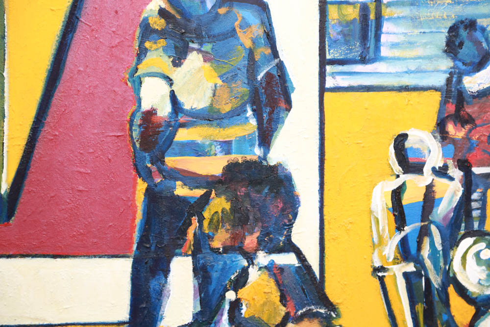 Curtis Barnes Backyard Painting