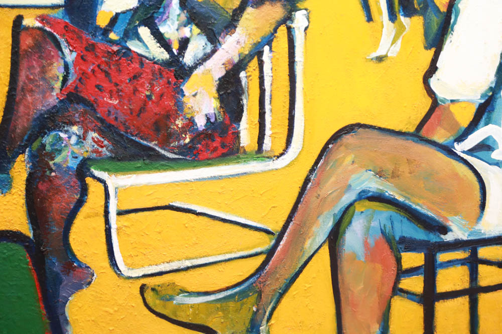 Curtis Barnes Backyard Painting