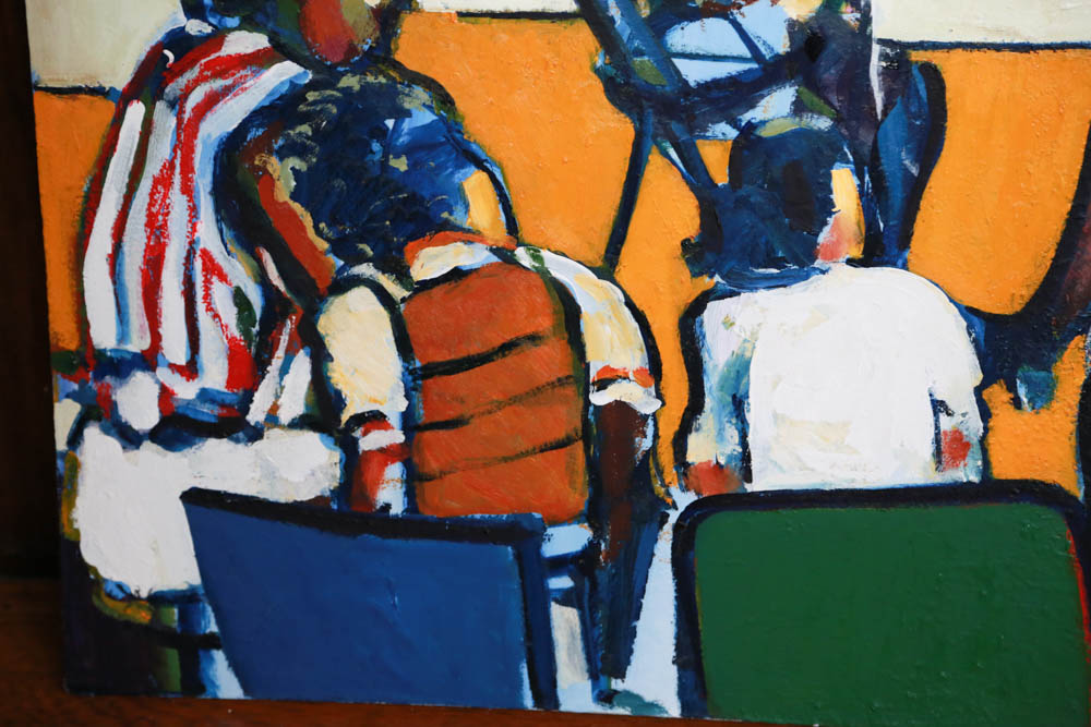 Curtis Barnes Backyard Painting