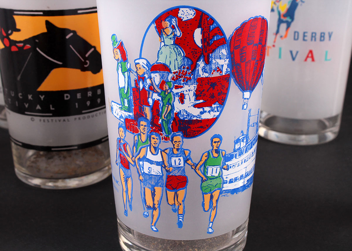 1980s and 1990s Kentucky Derby Festival Glasses