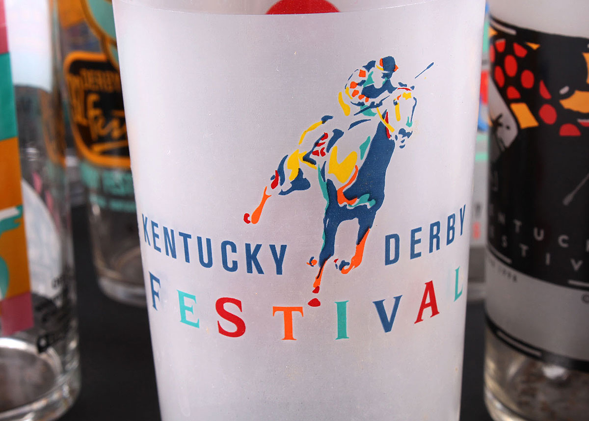 1980s and 1990s Kentucky Derby Festival Glasses