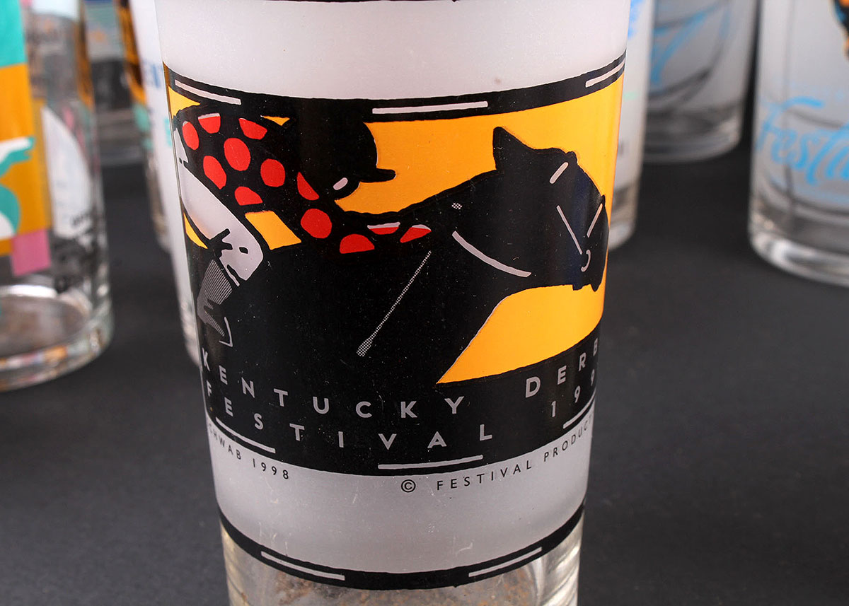 1980s and 1990s Kentucky Derby Festival Glasses