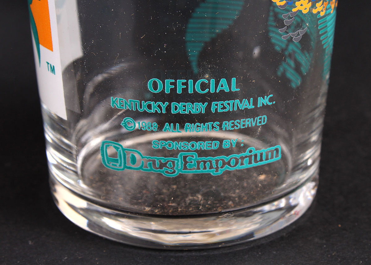 1980s and 1990s Kentucky Derby Festival Glasses