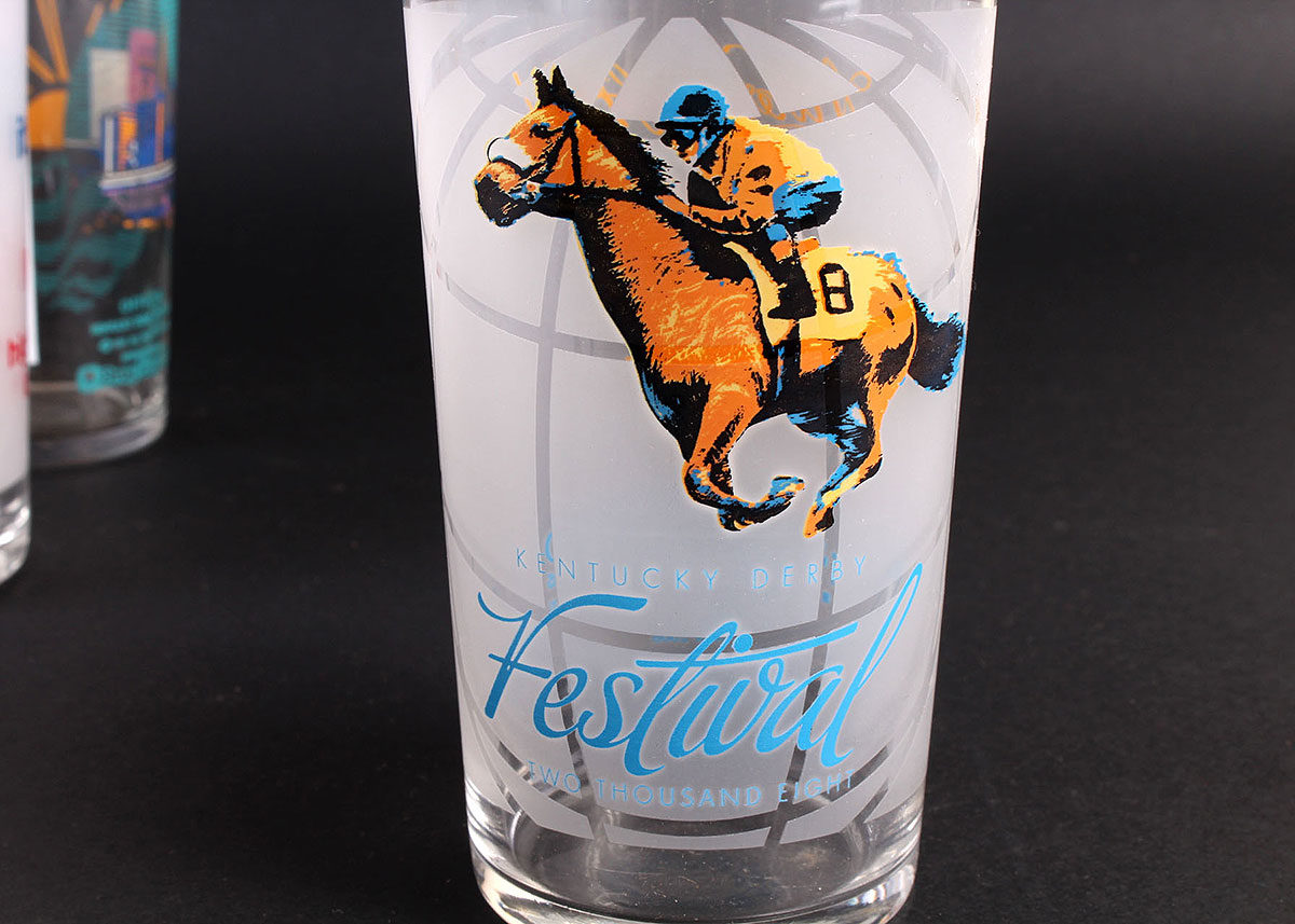 1980s and 1990s Kentucky Derby Festival Glasses