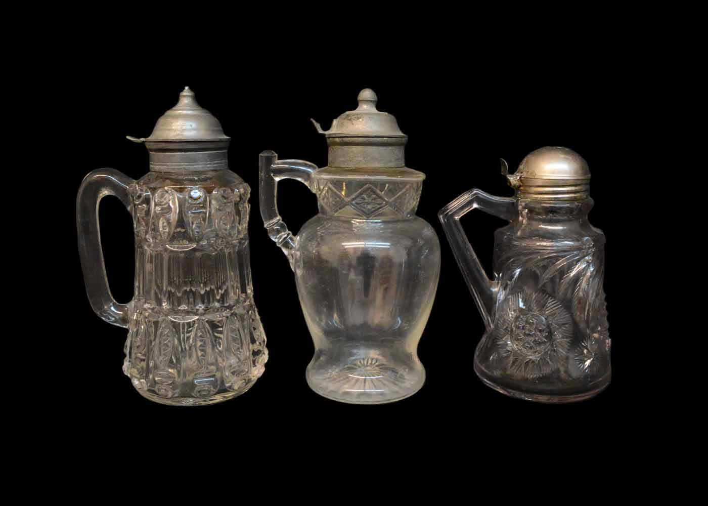 Trio of Antique Syrup Dispensers