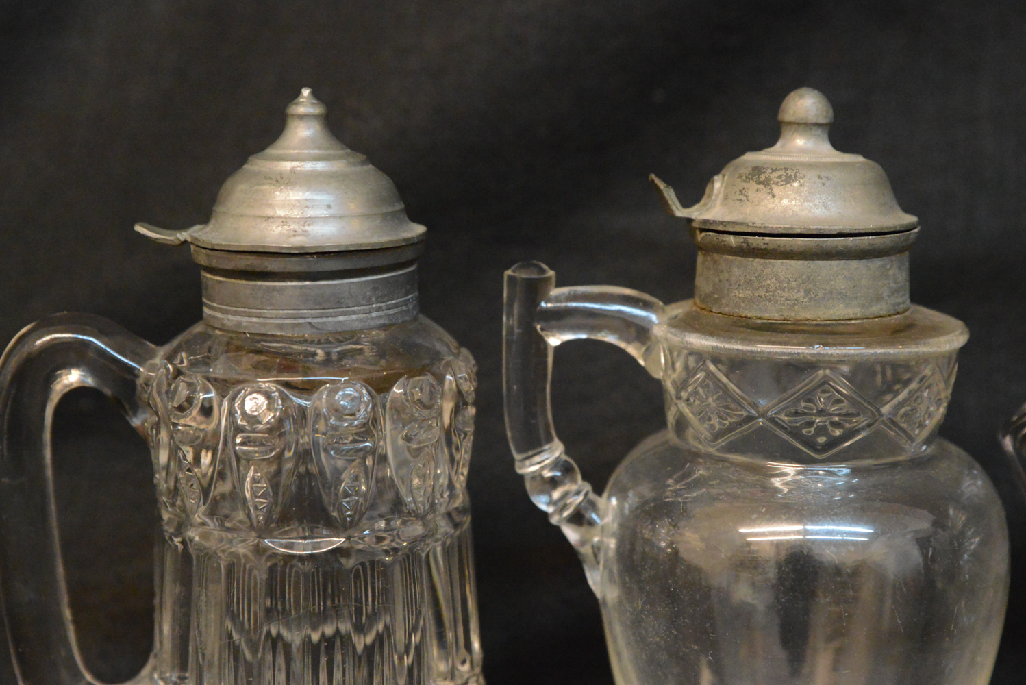 Trio of Antique Syrup Dispensers