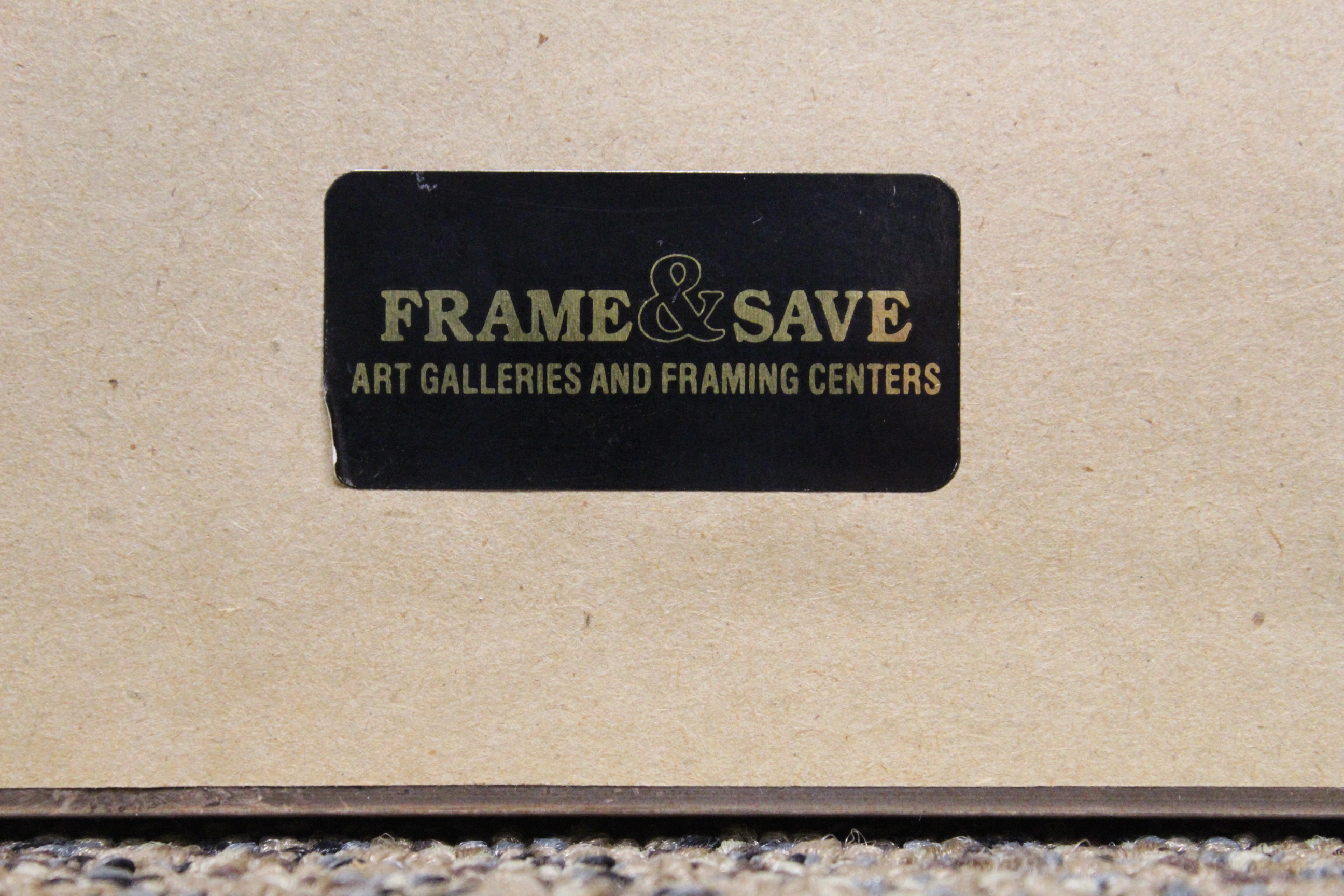 Vintage Angkor Wat Charcoal Temple Rubbing