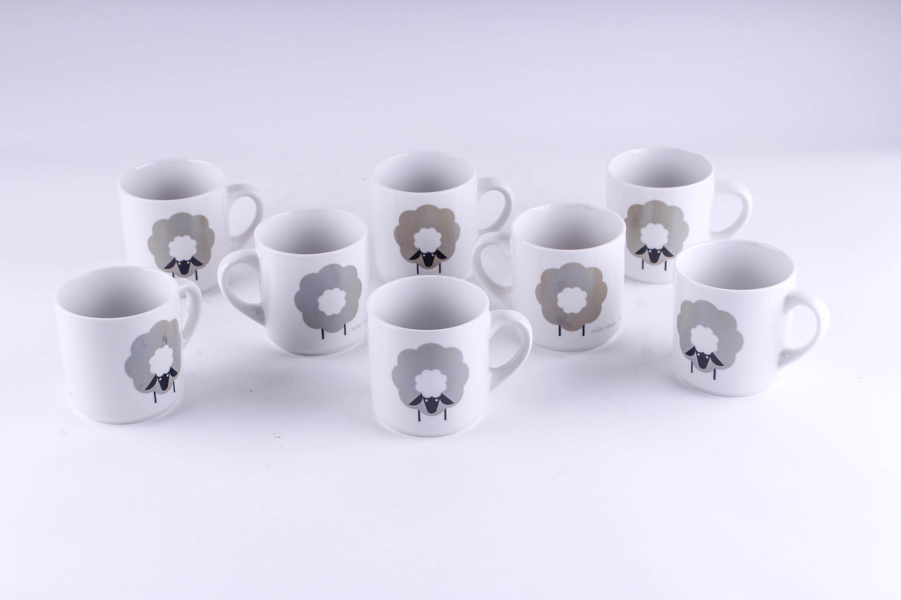 Edie Harper Sheep Mugs