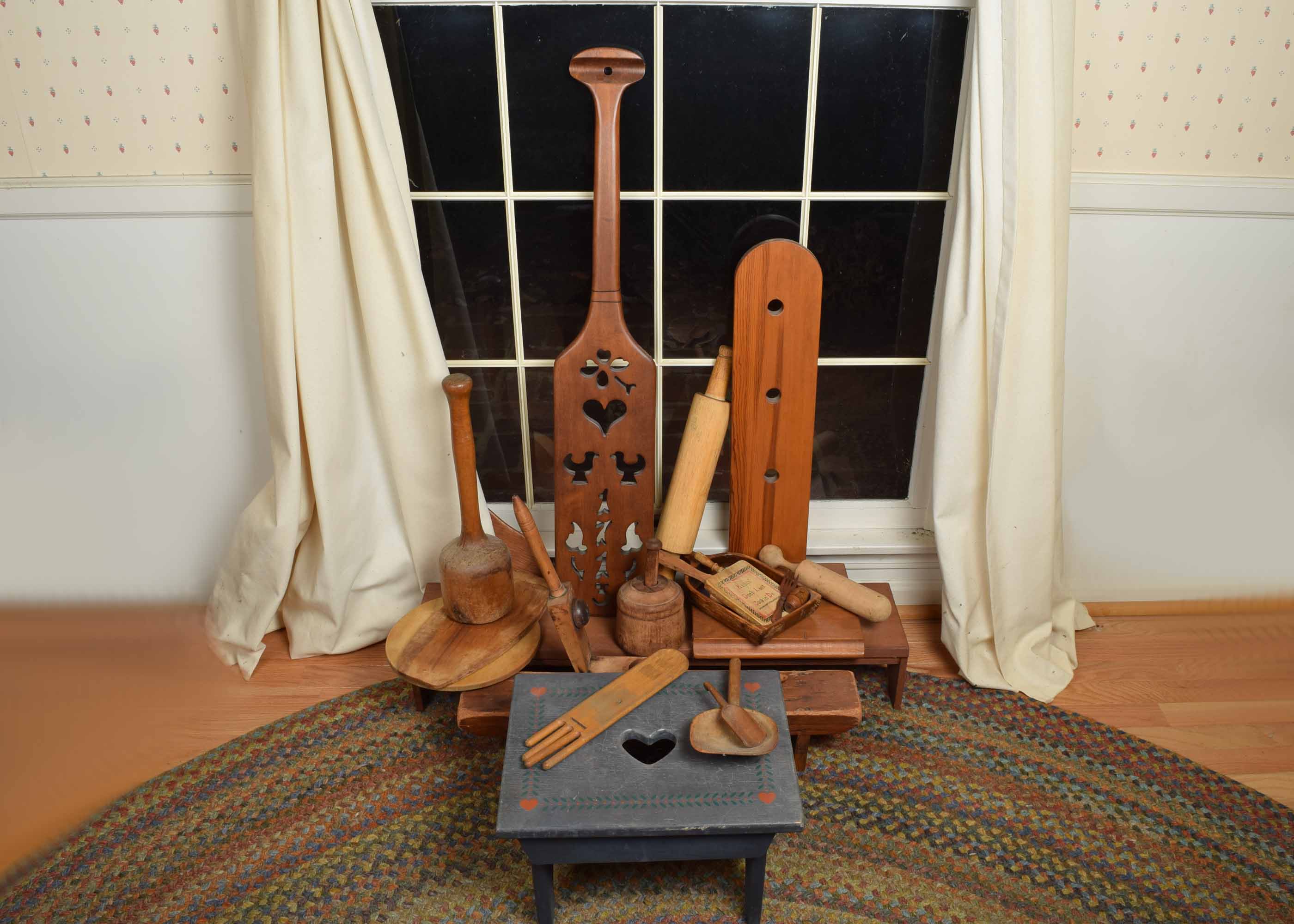 Vintage and Antique Wooden Tools and Decor