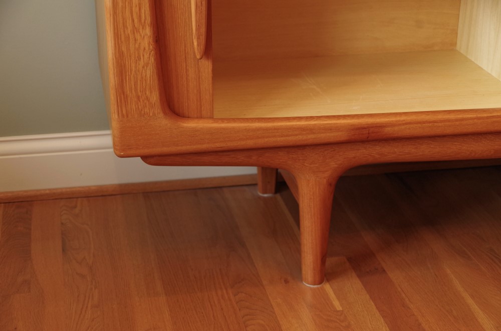 Mid Century Danish Modern Teak Credenza with Floating Hutch
