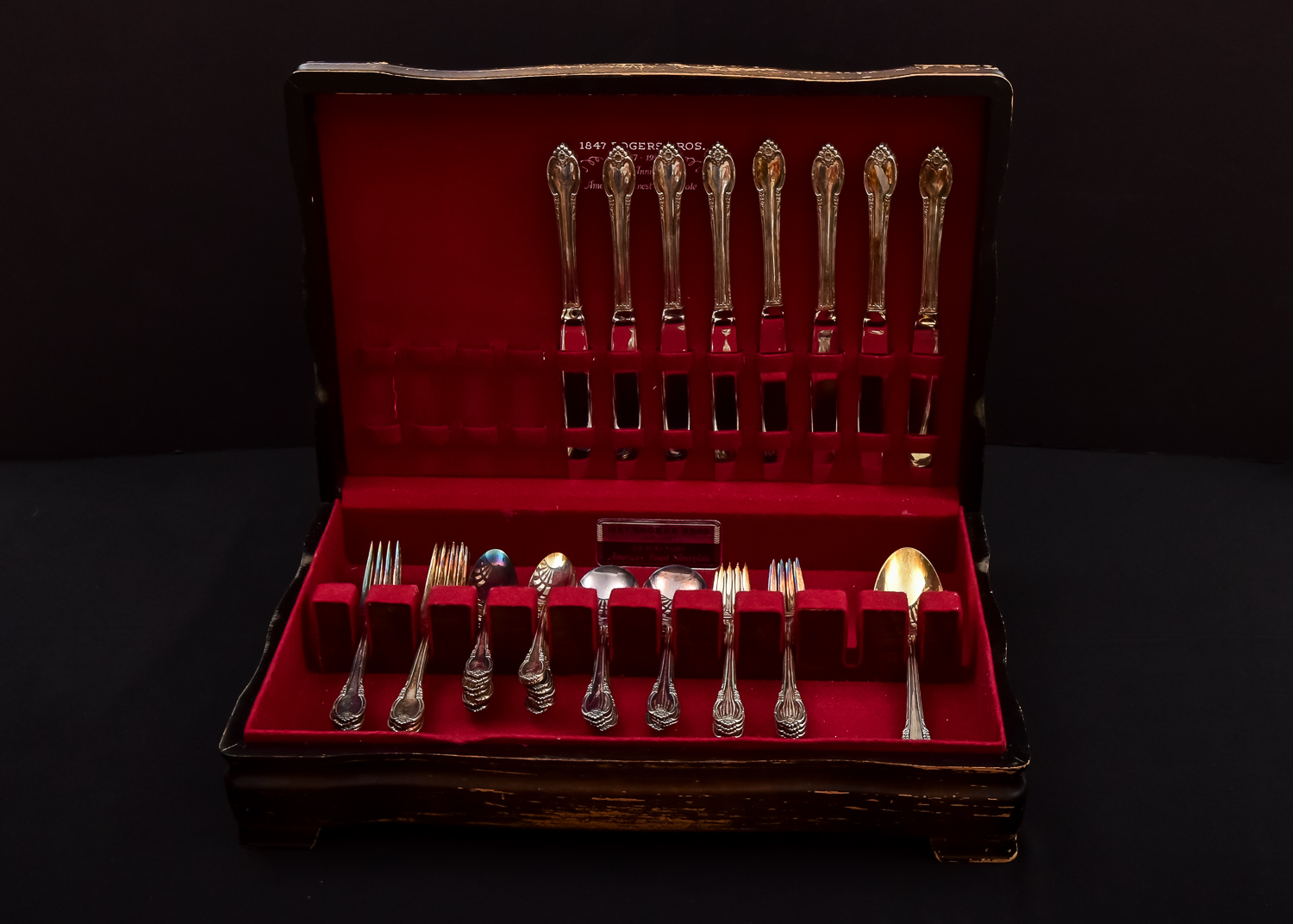 Set of International Silver 1847 Rogers Bros. 100th Anniversary Edition Silver Plated Flatware