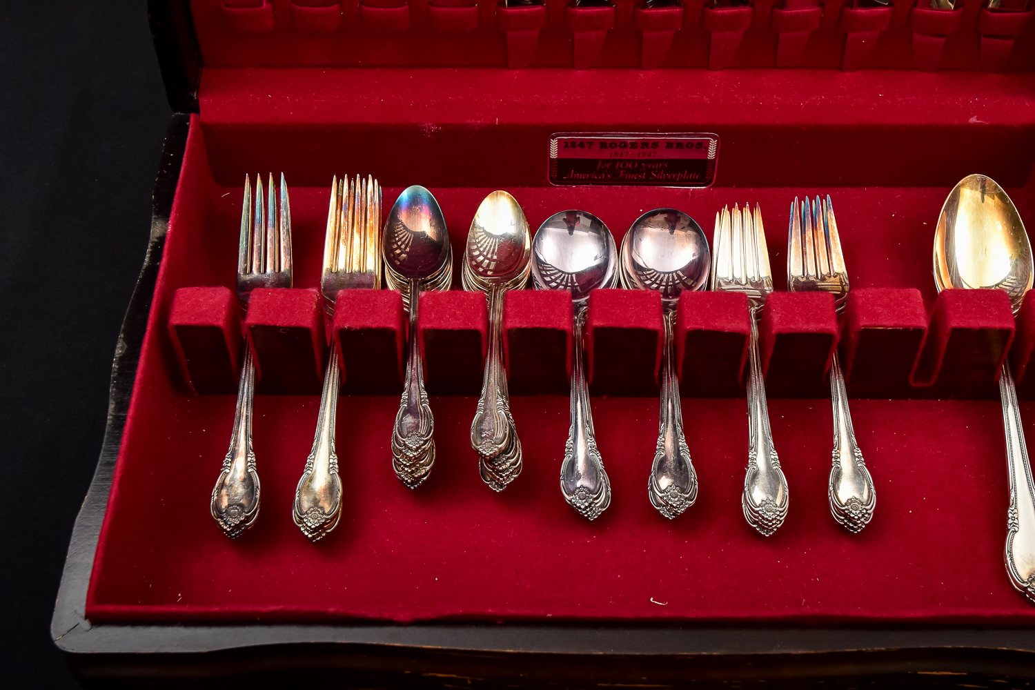 Set of International Silver 1847 Rogers Bros. 100th Anniversary Edition Silver Plated Flatware